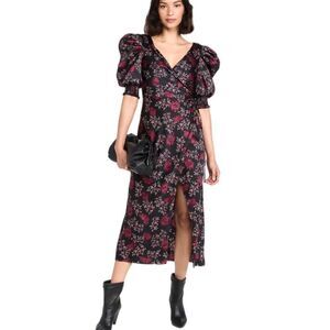 Cinq à Sept Daisy Kacy Faux Wrap Midi Dress‎ size 4